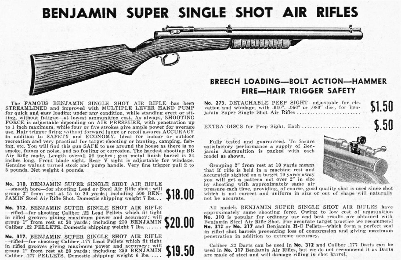 Brief History of Benjamin Air Guns